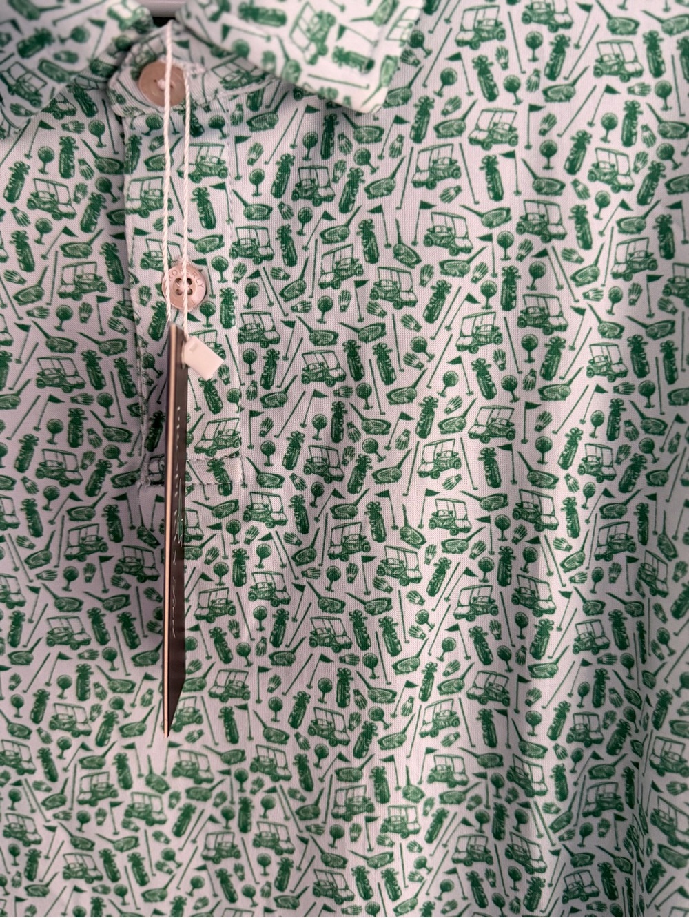Properly Tied Green Golf Performance Polo - Picture 2 of 3